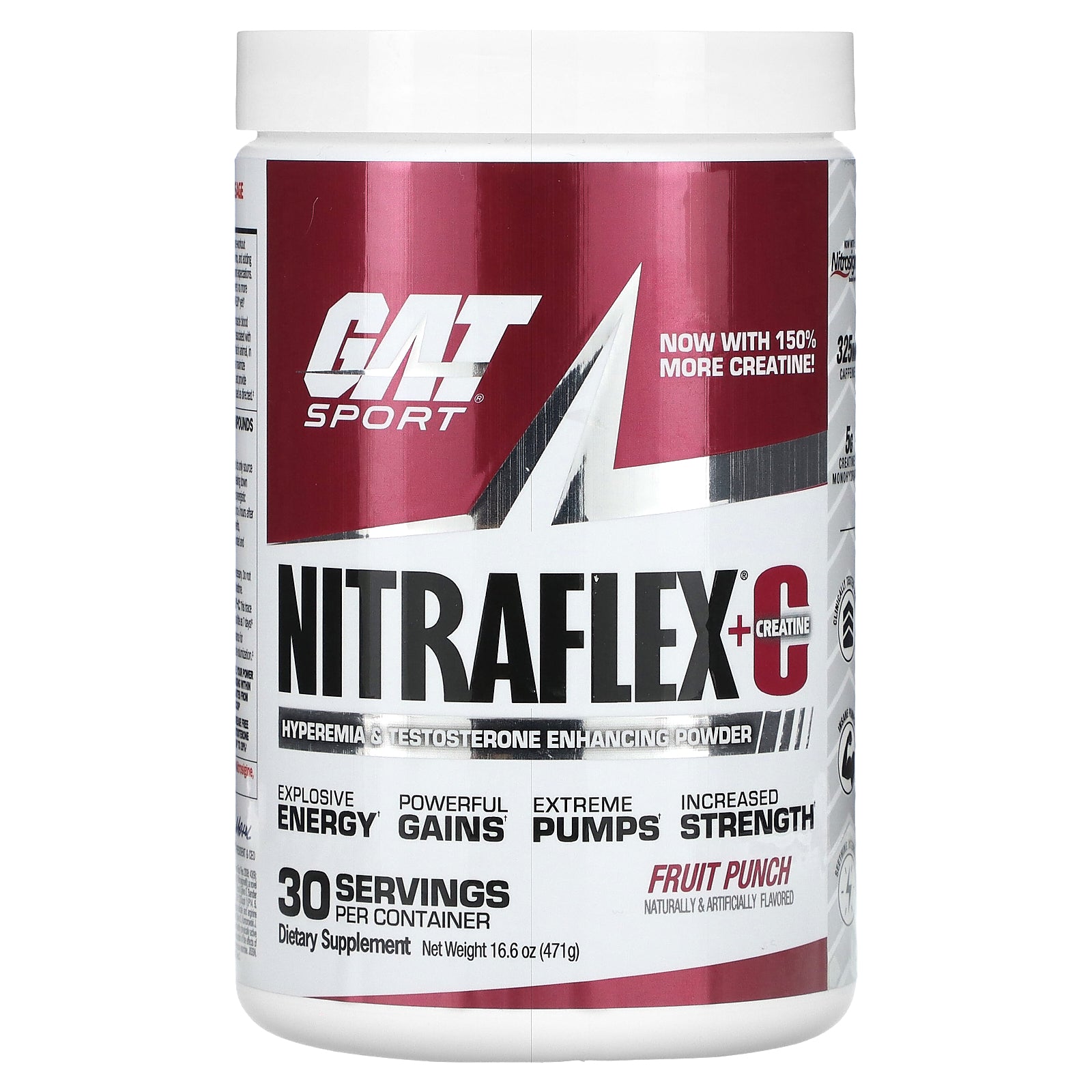 Foto 2 pulgar | Suplemento Gat Nitraflex + Creatina Fruit Punch 471 G - Venta Internacional.