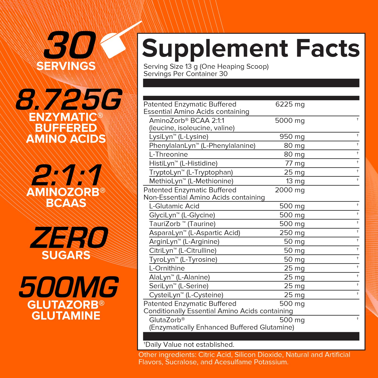 Foto 3 pulgar | Suplemento Efx Sports Aminozorb Elite 21 Orange Splash 30 Dosis - Venta Internacional.