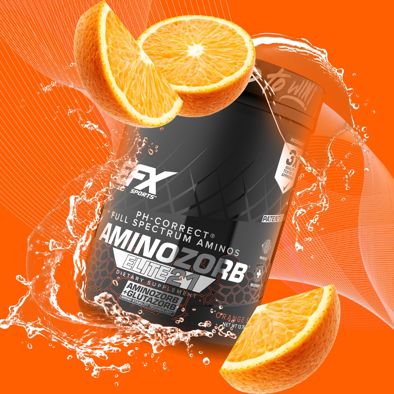 Foto 8 pulgar | Suplemento Efx Sports Aminozorb Elite 21 Orange Splash 30 Dosis - Venta Internacional.