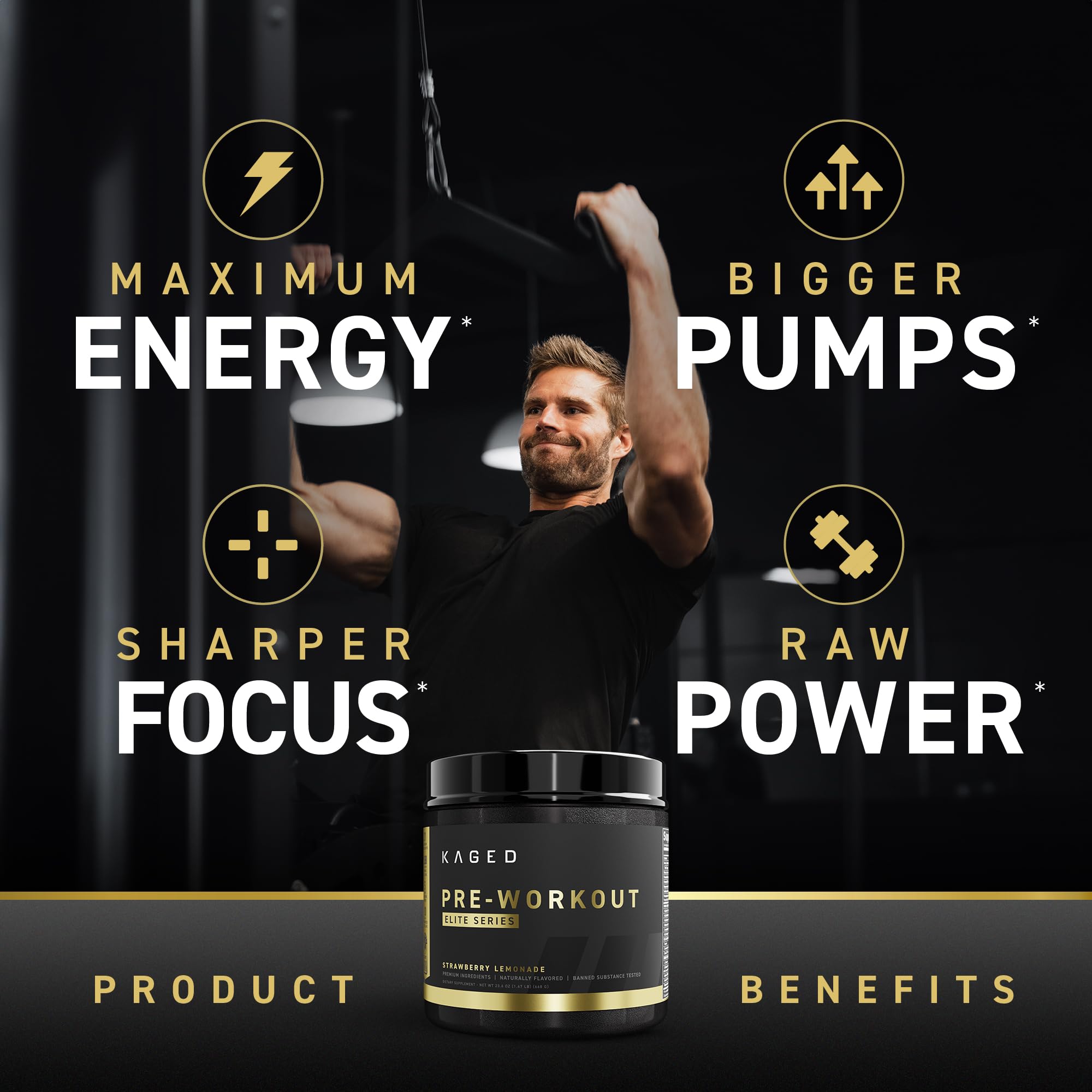 Foto 4 pulgar | Polvo Pre-workout Kaged Pre-workout Elite- Venta Internacional