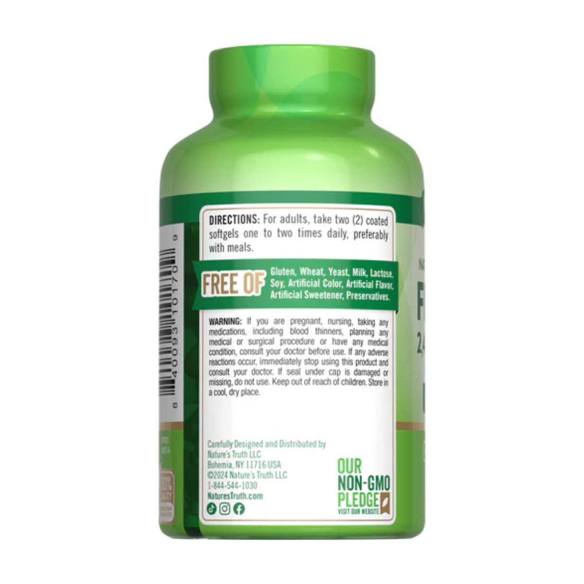 Foto 3 | Suplemento De Aceite De Pescado Nature's Truth 1200 Mg 90 Cápsulas - Venta Internacional.