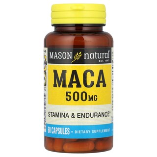 Foto 1 | Suplemento Mason Natural Maca 500 Mg 60 Cápsulas - Venta Internacional