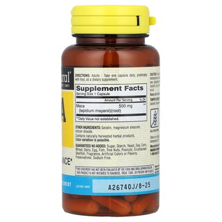 Foto 2 | Suplemento Mason Natural Maca 500 Mg 60 Cápsulas - Venta Internacional