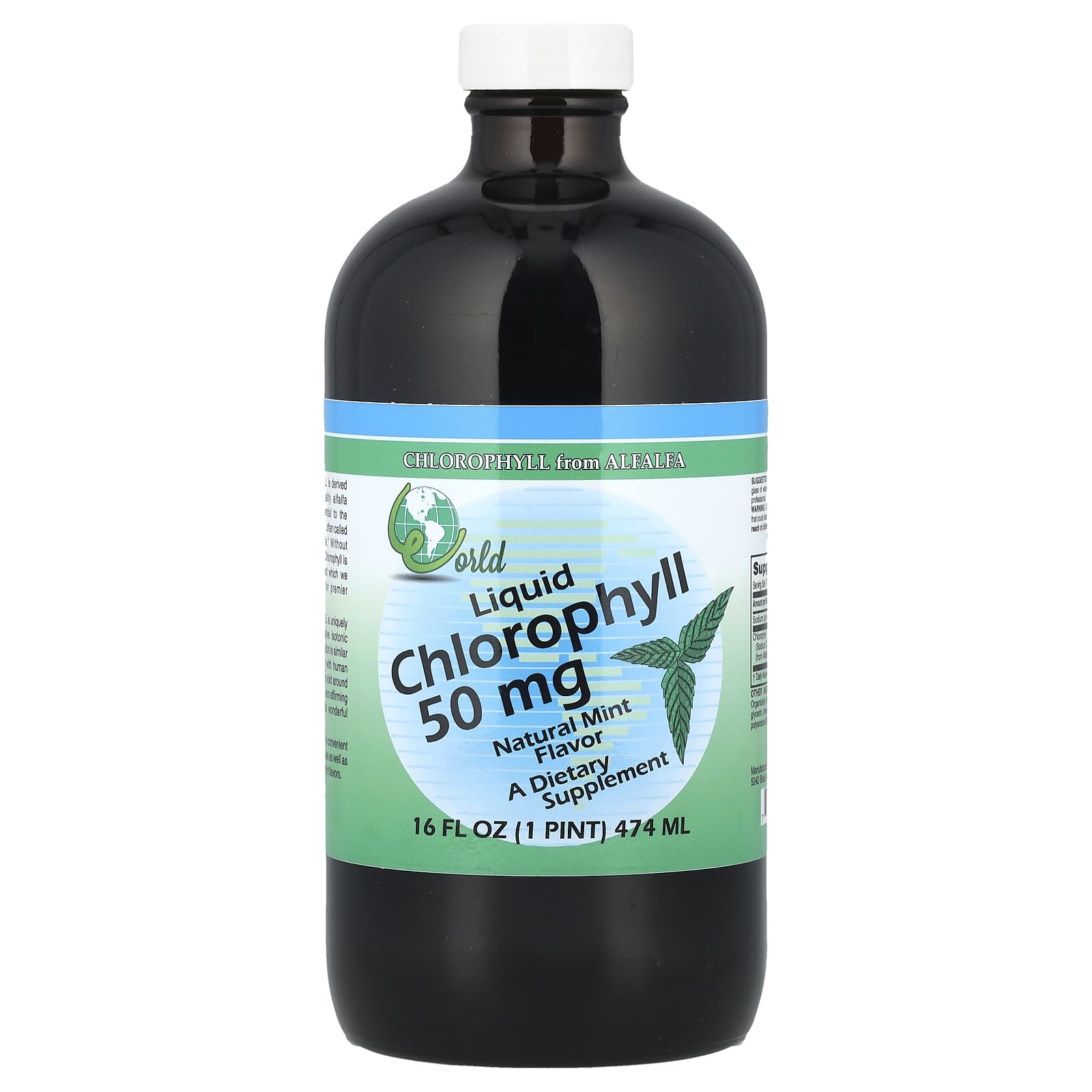 Foto 2 pulgar | Supplement World Organic Chlorophl Mint 50 Mg Con Clorofila - Venta Internacional.