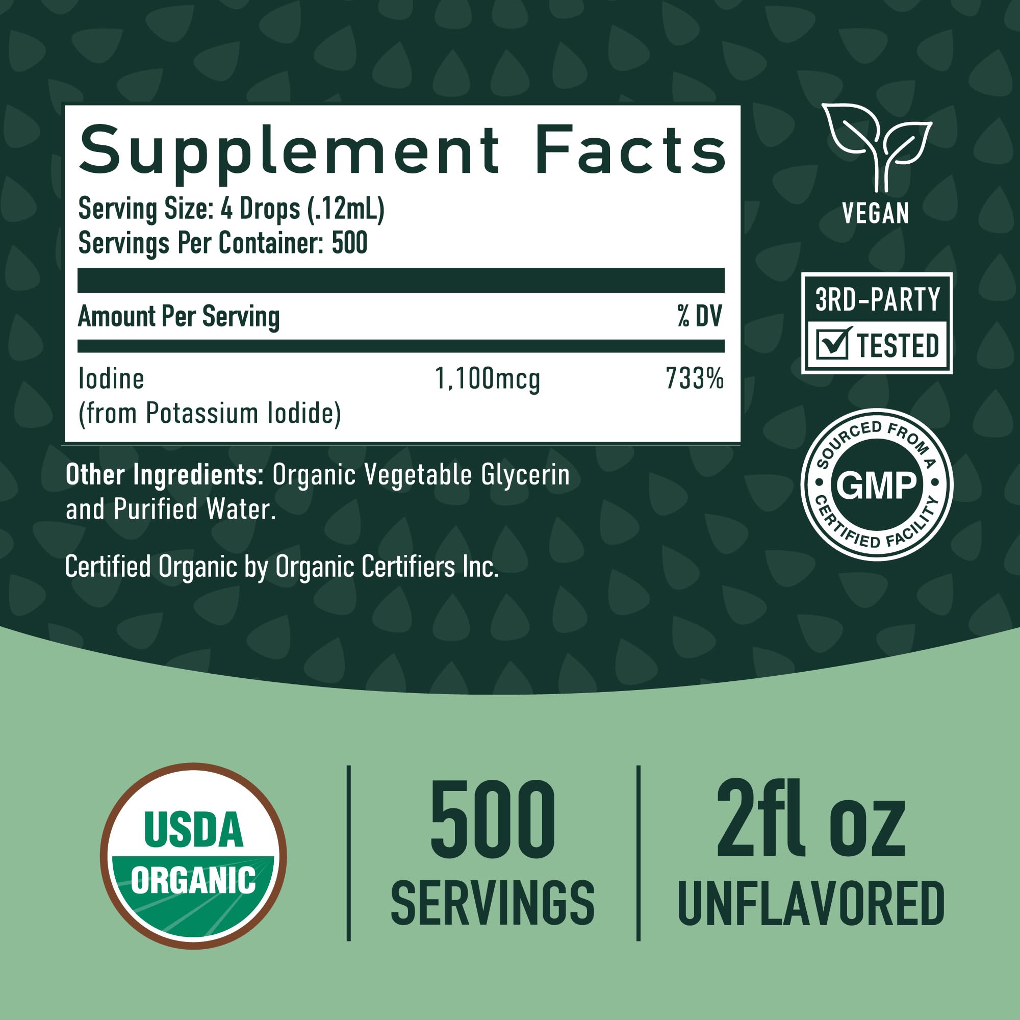 Foto 7 pulgar | Suplemento De Yodo Smnutrition Organic Nascent 30 Ml 1100 Mcg - Venta Internacional.