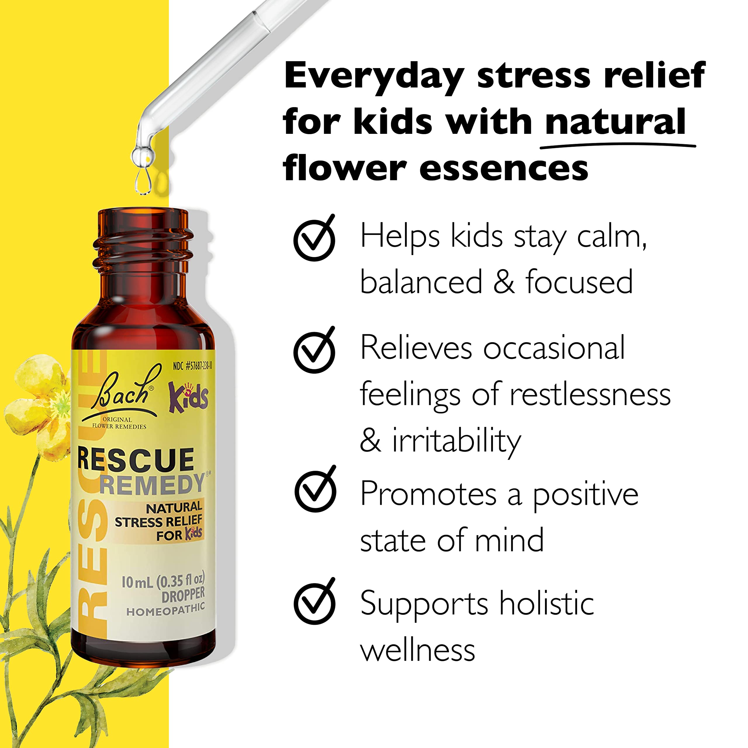 Foto 3 pulgar | Gotero Para Aliviar El Estrés Bach Rescue Remedy Kids, 10 Ml - Venta Internacional.
