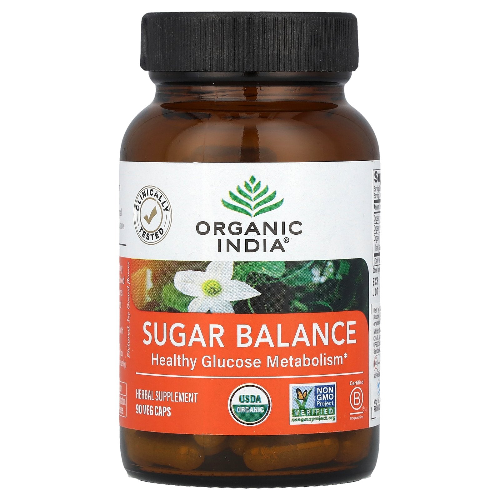 Foto 2 pulgar | Suplemento Orgánico India Sugar Balance, 90 Cápsulas Vegetarianas - Venta Internacional.