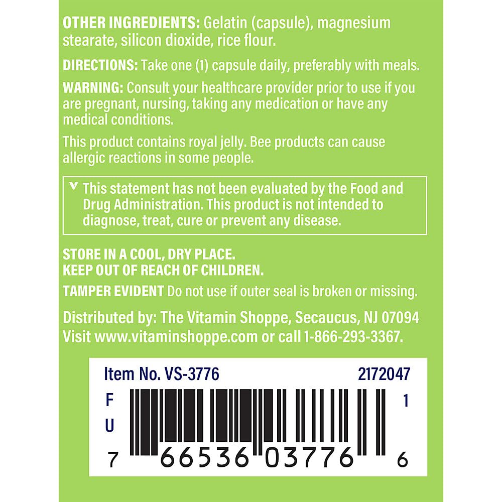 Foto 4 | Complementa El Complejo De Ginseng Vitamin Shoppe, 60 Cápsulas - Venta Internacional.