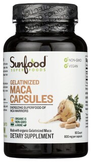 Foto 1 | Suplemento Sunfood Superfoods Maca Gelatinizada 800 Mg 90 Cápsulas - Venta Internacional.