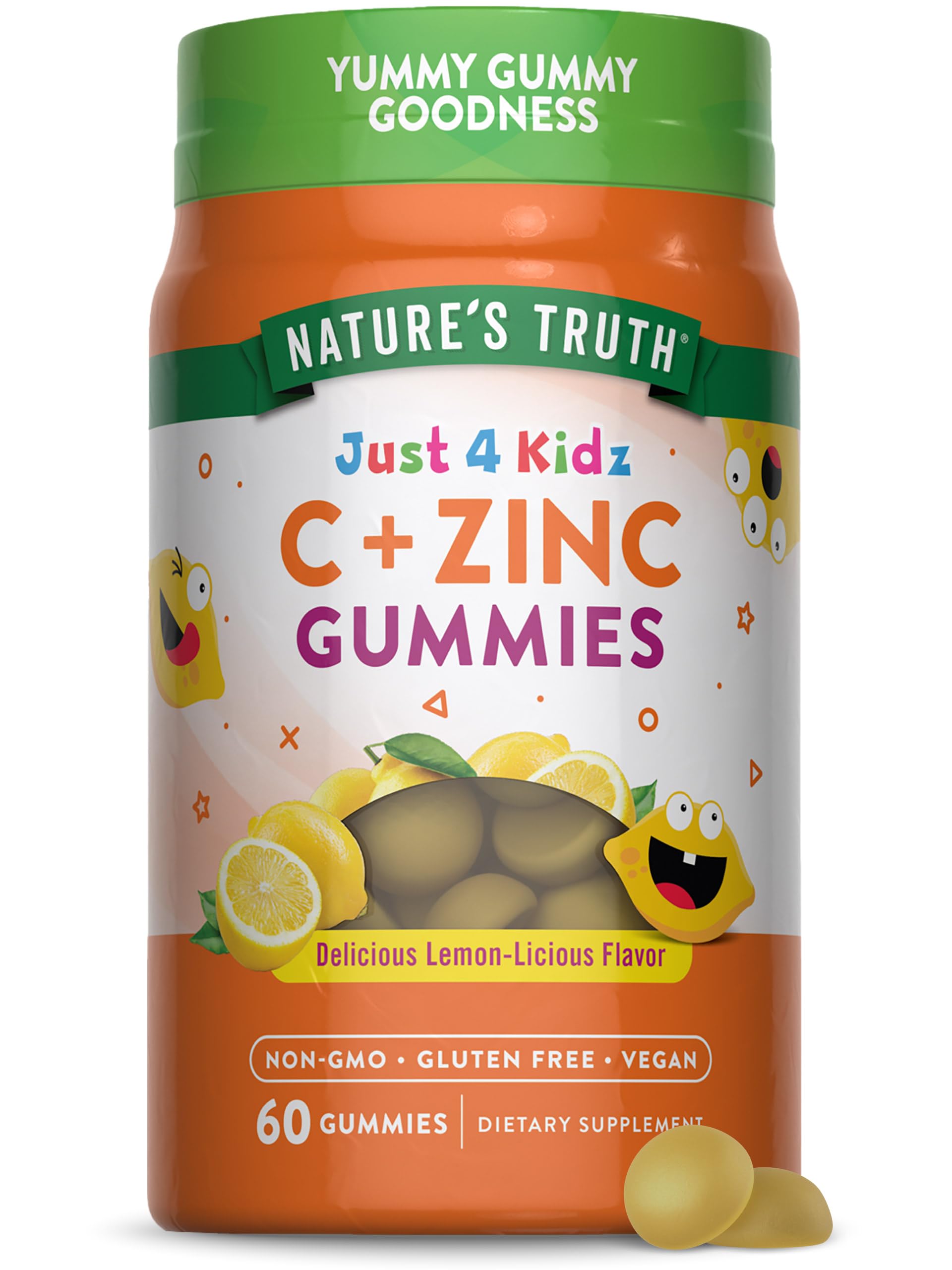 Foto 2 pulgar | Gomitas De Vitamina C Nature's Truth Para Niños Con Zinc, 60 Unidades - Venta Internacional.