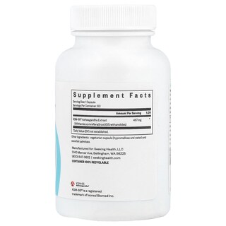 Foto 2 | Suplemento Seeking Health Ashwagandha 467 Mg 60 Cápsulas - Venta Internacional.