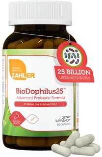 Foto 1 | Probiótico Zahler Biodophilus25 25 Mil Millones De Ufc + Prebiótico - Venta Internacional.