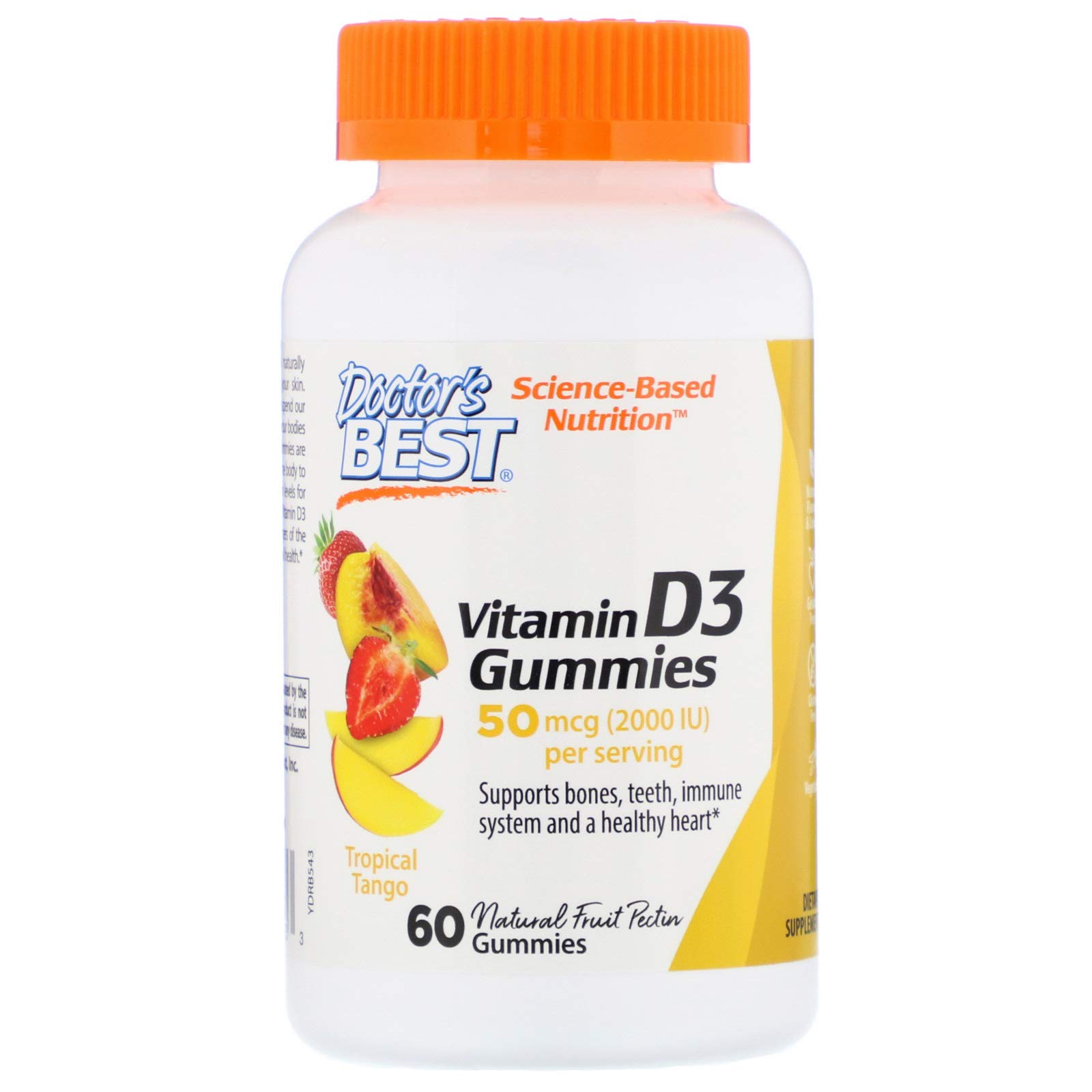 Foto 1 | Gomitas De Vitamina D3 Doctor's Best Tropical Tango, 60 Unidades - Venta Internacional.