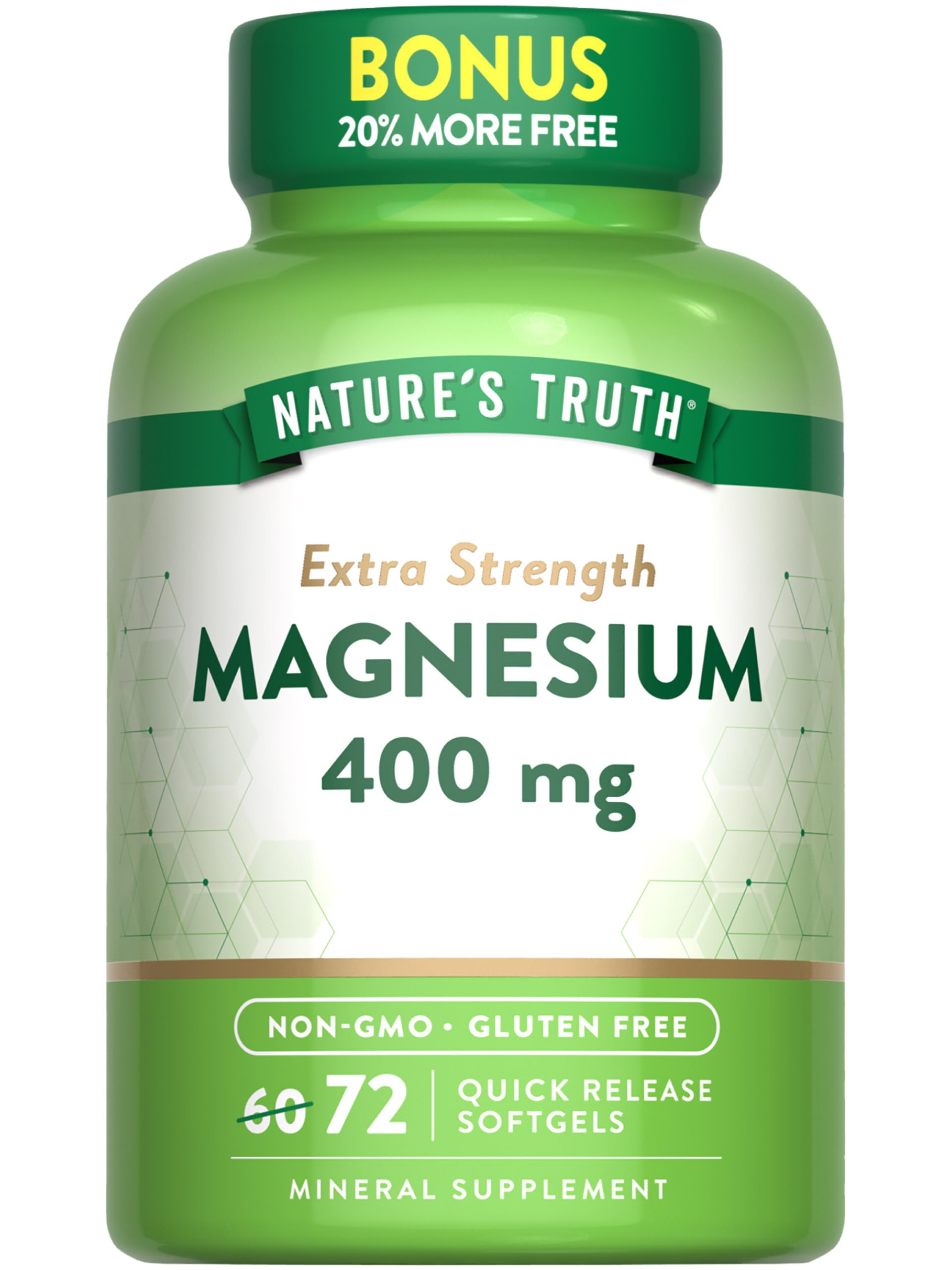 Foto 2 pulgar | Suplemento Nature's Truth Magnesio 400 Mg 72 Cápsulas Blandas - Venta Internacional.