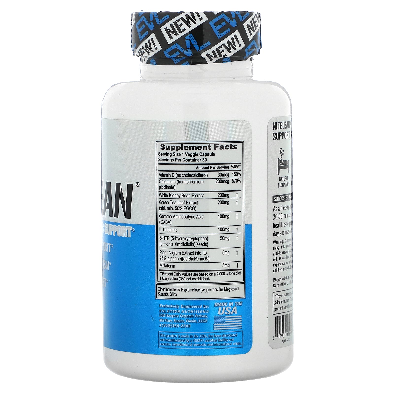 Foto 3 pulgar | Suplemento Evolution Nutrition Intelean Nighttime 30 Cápsulas - Venta Internacional.