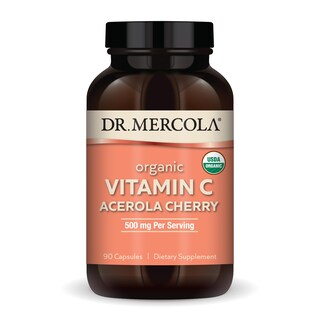 Foto 1 | Suplemento Dr. Mercola Con Vitamina C Orgánica, Acerola Y Cereza, 90 X 500 Mg - Venta Internacional.
