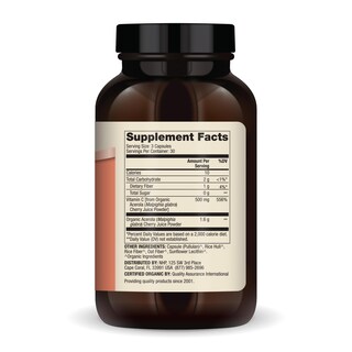 Foto 2 | Suplemento Dr. Mercola Con Vitamina C Orgánica, Acerola Y Cereza, 90 X 500 Mg - Venta Internacional.