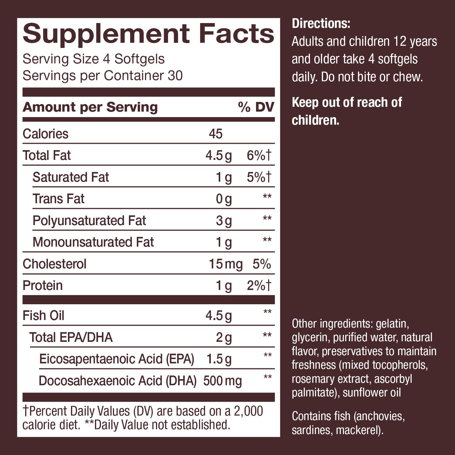 Foto 3 pulgar | Suplemento De Aceite De Pescado Nature's Way Nutrasea Hp Omega-3 1500 Mg - Venta Internacional.