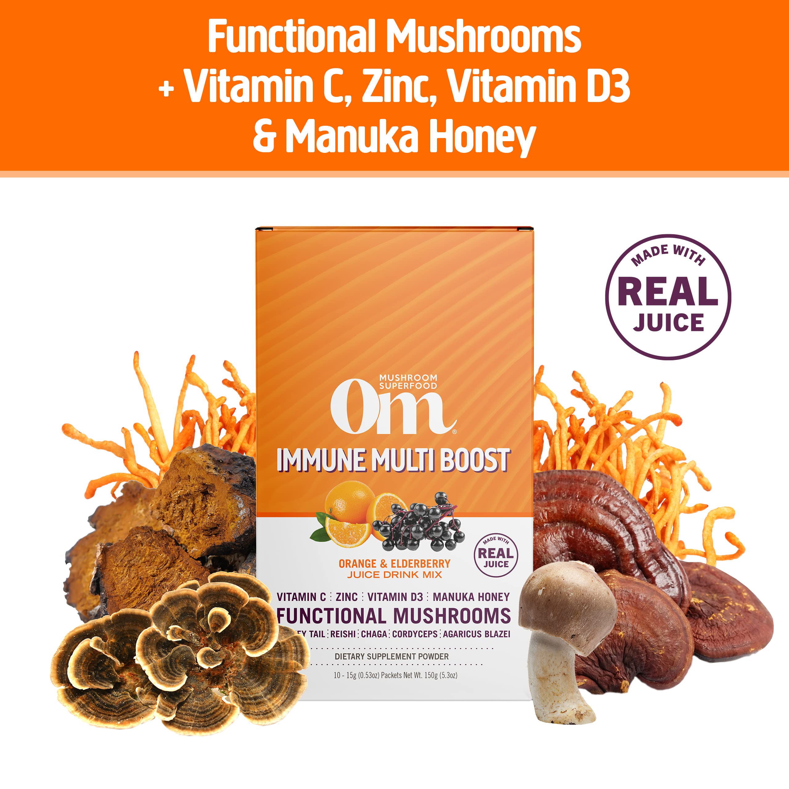 Foto 3 pulgar | Suplemento Om Mushroom Superfood Immune Multi Boost, Paquete De 10 - Venta Internacional.