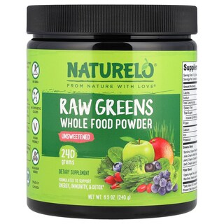 Foto 1 | Alimentos Integrales En Polvo Naturelo, Verduras Crudas Sin Azúcar, 240 G - Venta Internacional.