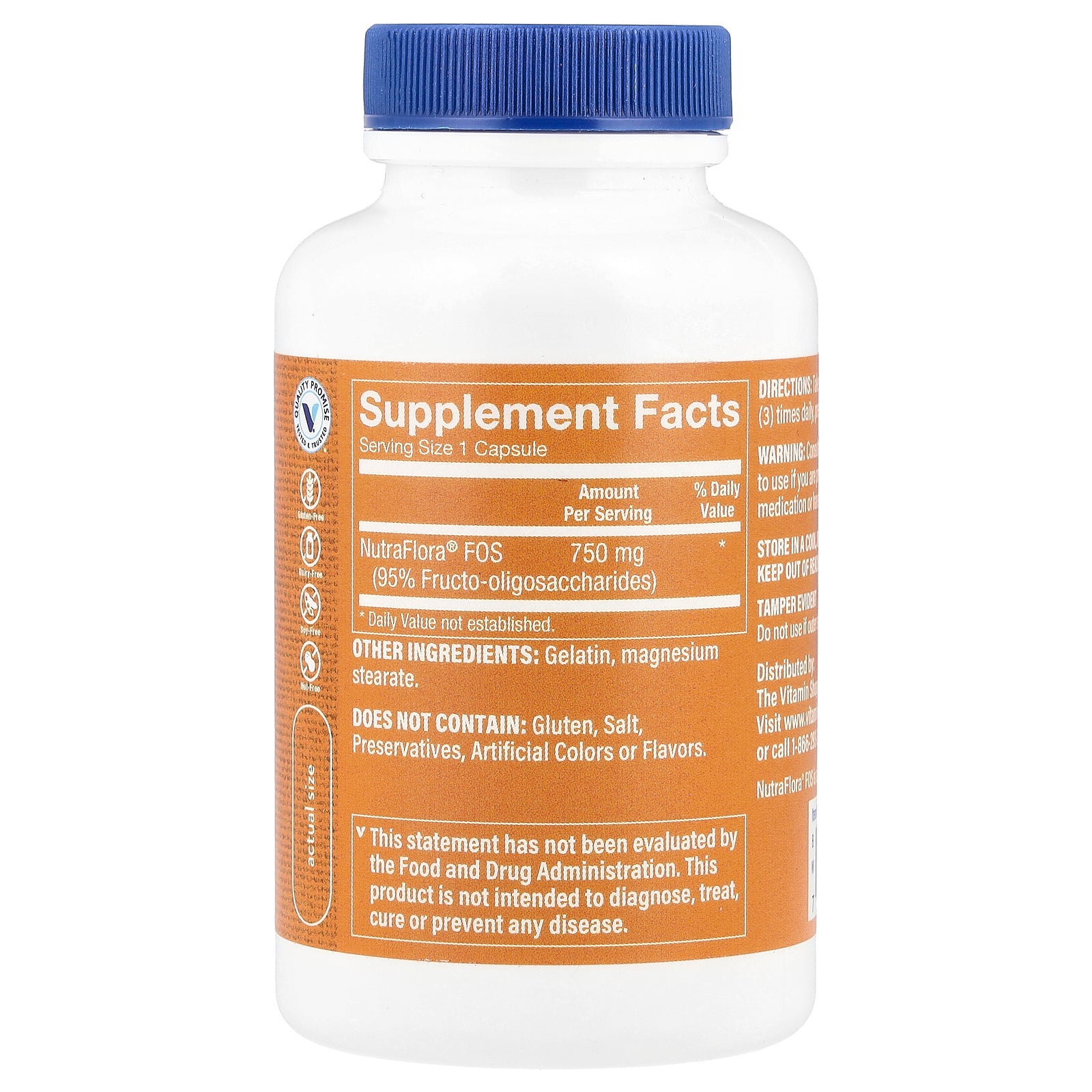 Foto 3 pulgar | Complemente El Probiótico Nutraflora  Fos De Vitamin Shoppe De 750 Mg - Venta Internacional.