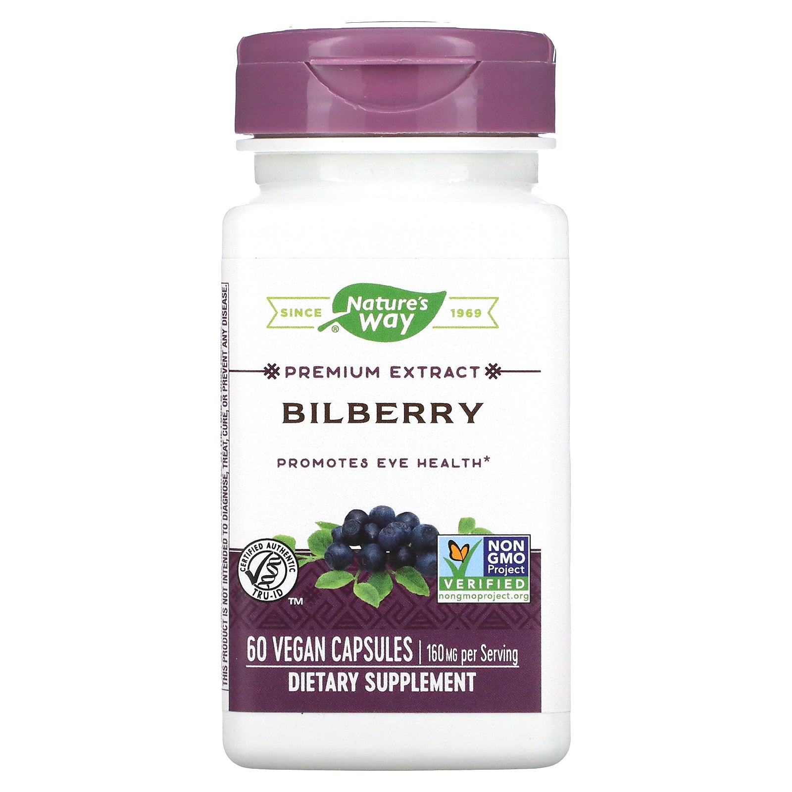 Foto 2 pulgar | Suplemento Nature's Way Bilberry 80 Mg 60 Cápsulas Veganas - Venta Internacional.