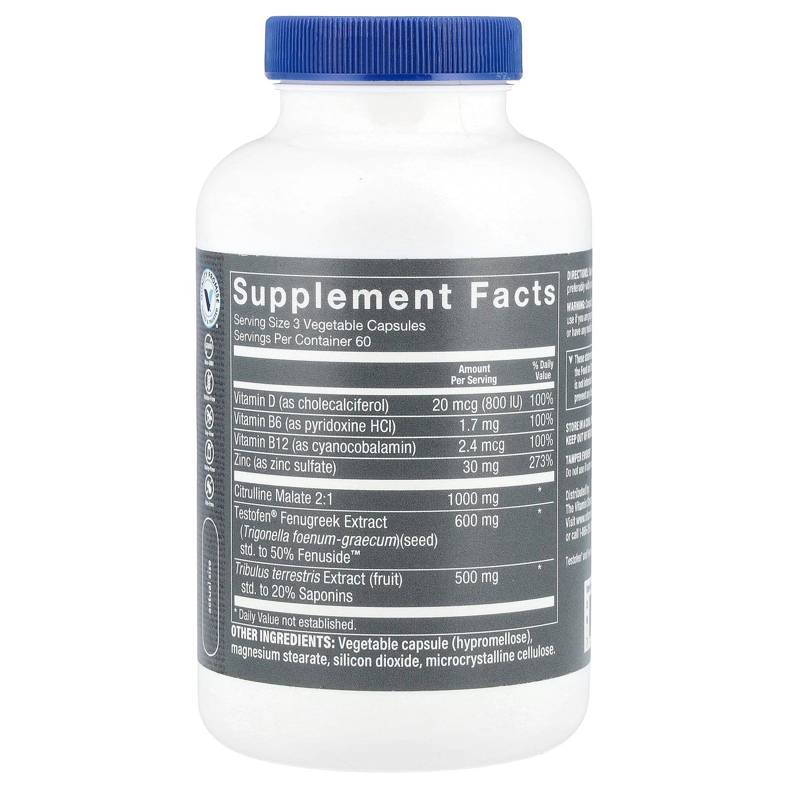 Foto 2 | Suplemento The Vitamin Shoppe Ultimate Man-t 180 Cápsulas - Venta Internacional.