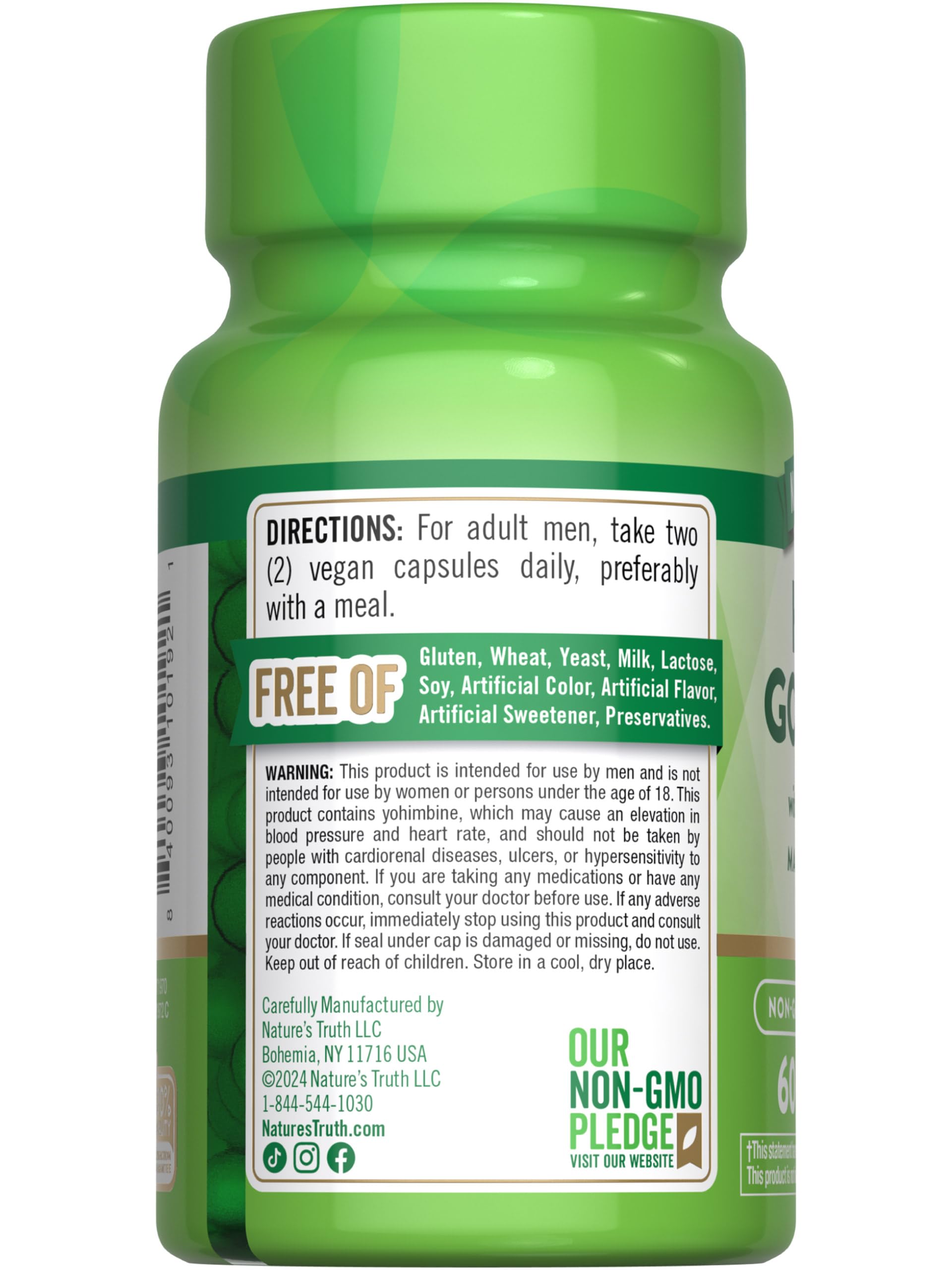 Foto 8 pulgar | Complementa Nature's Truth Horny Goat Weed Con Maca, 60 Cápsulas - Venta Internacional.
