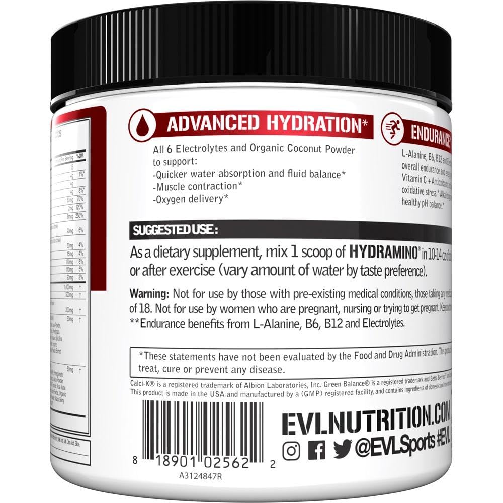 Foto 7 pulgar | Multiplicador De Hidratación Evlution Nutrition Hydramino 30 Porciones - Venta Internacional.
