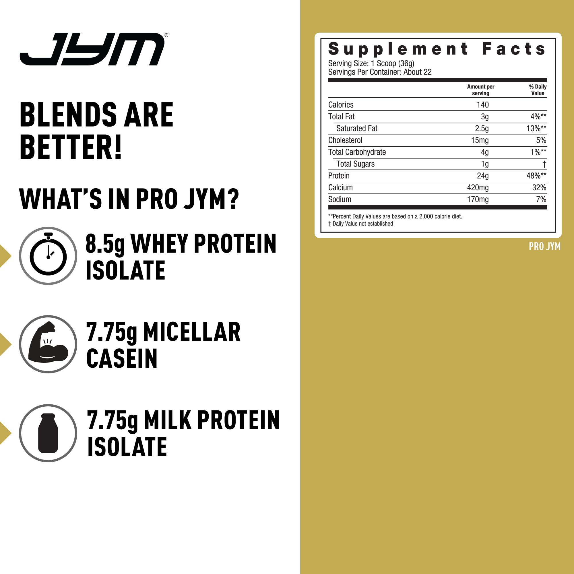 Foto 3 pulgar | Suplemento De Proteína En Polvo Jym Science Pro Jym Rocky Road - Venta Internacional.