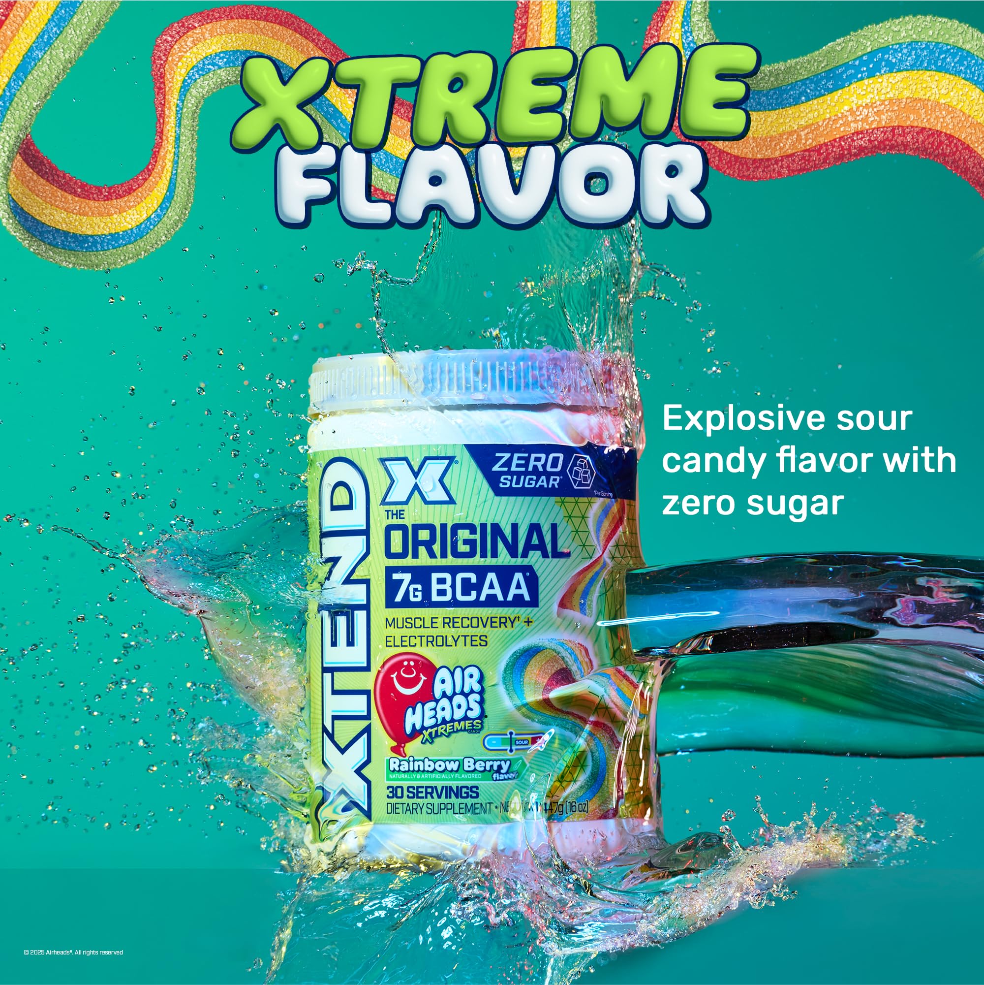 Foto 8 pulgar | Bcaa Powder Xtend Original Airheads Rainbow Berry 30 Porciones - Venta Internacional.