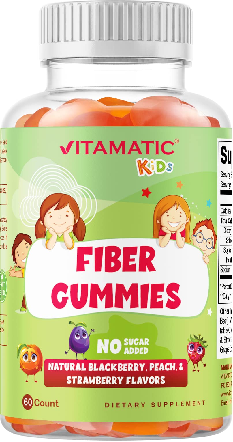 Foto 2 pulgar | Gomitas De Fibra Vitamatic Kids Extra Strength 4g 60 Unidades - Venta Internacional.