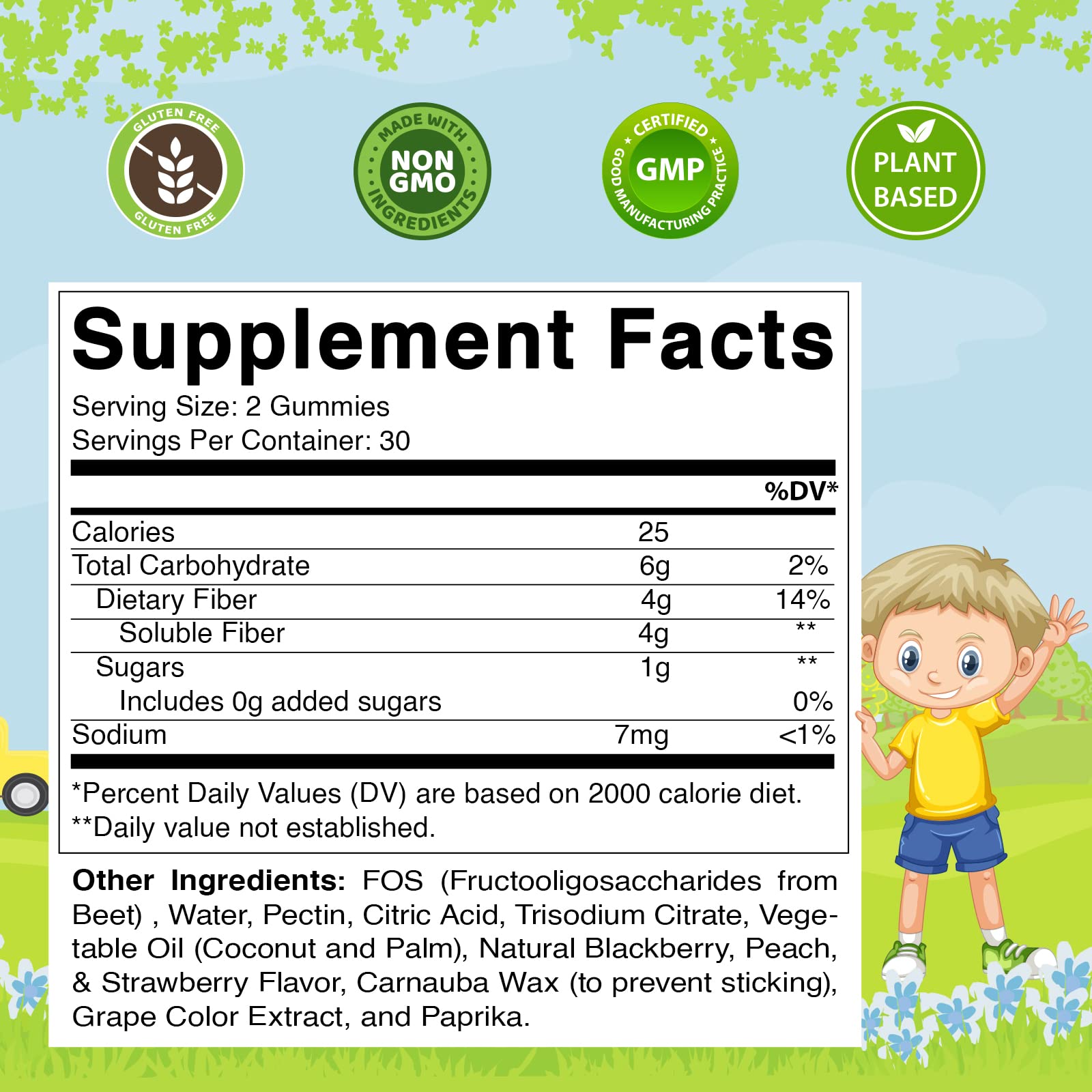 Foto 3 pulgar | Gomitas De Fibra Vitamatic Kids Extra Strength 4g 60 Unidades - Venta Internacional.