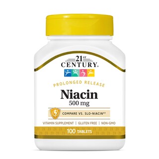 Foto 1 | Suplemento De Niacina Del Siglo Xxi 500 Mg De Liberación Prolongada X100 - Venta Internacional.