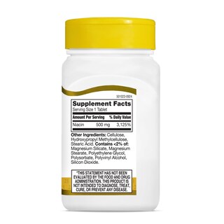 Foto 6 | Suplemento De Niacina Del Siglo Xxi 500 Mg De Liberación Prolongada X100 - Venta Internacional.