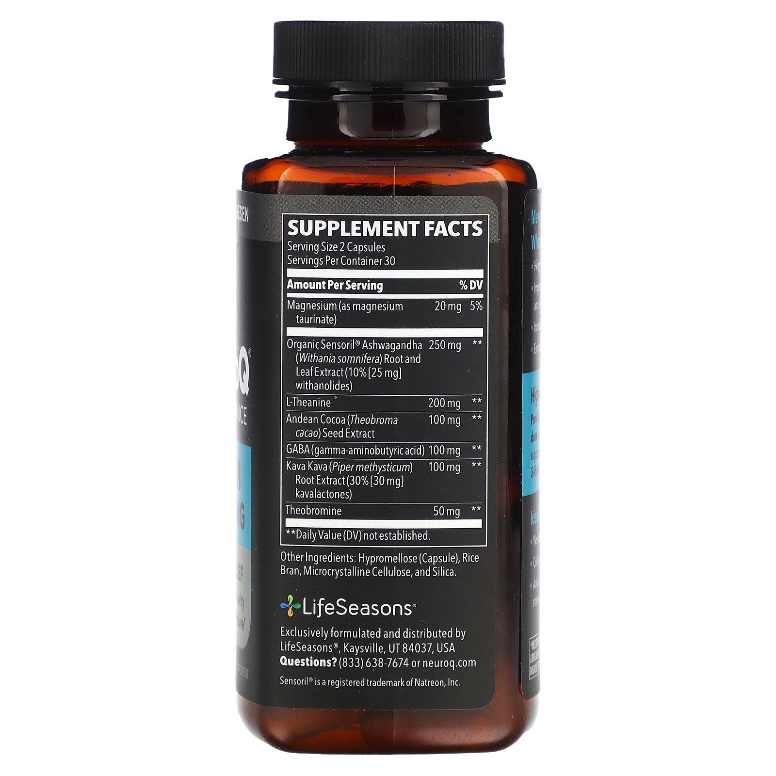 Foto 2 | Suplemento Lifeseasons Neuroq Performance Calm Thinking 60 Cápsulas - Venta Internacional.