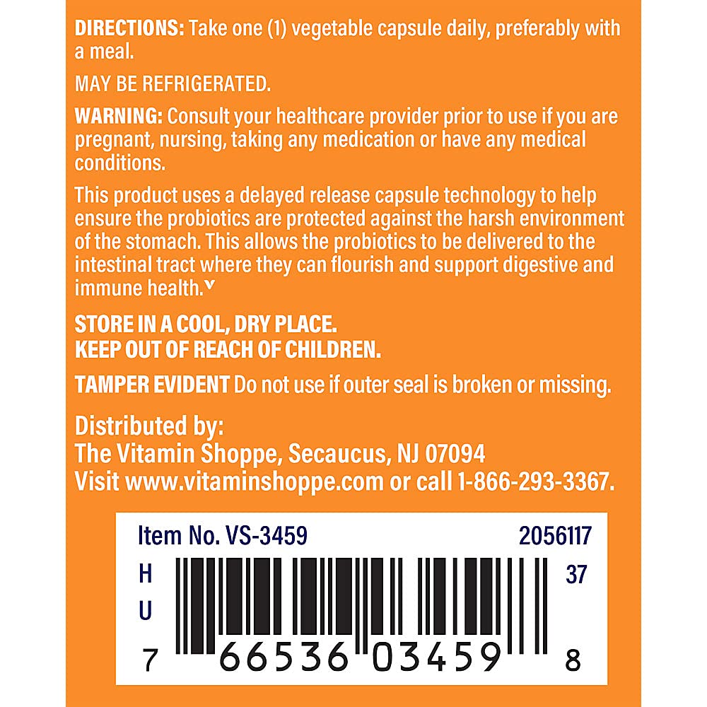Foto 5 | Probiótico The Vitamin Shoppe Para Mujer, 50 Mil Millones, 60 Cápsulas - Venta Internacional.