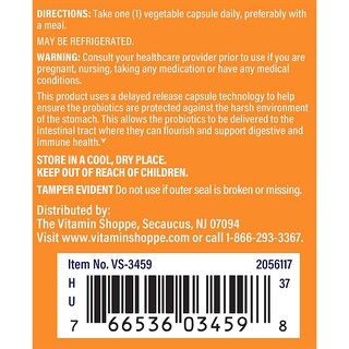 Foto 5 | Probiótico The Vitamin Shoppe Para Mujer, 50 Mil Millones, 60 Cápsulas - Venta Internacional.