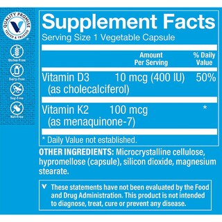 Foto 3 | Suplemento The Vitamin Shoppe De Vitamina K2-100 Mcg 90 Cápsulas - Venta Internacional.