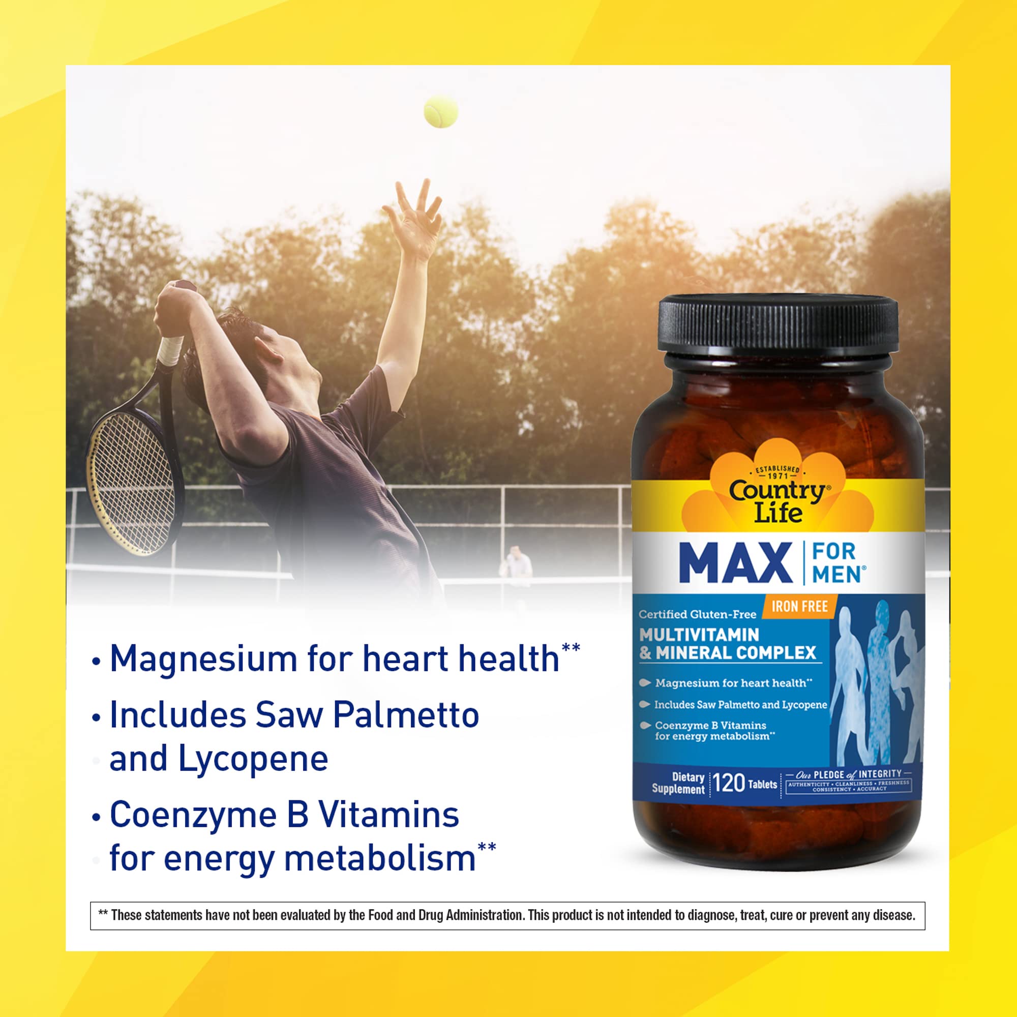 Foto 5 pulgar | Multivitamínico Country Life Max  120 Comprimidos - Venta Internacional