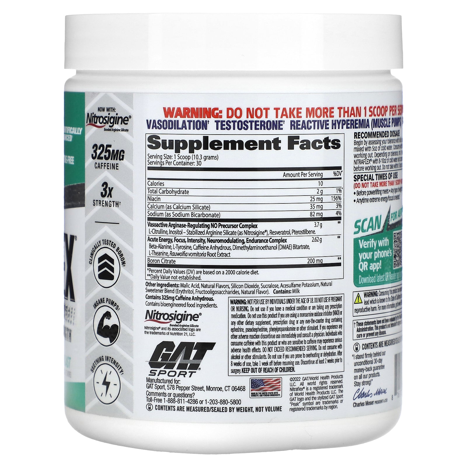 Foto 3 pulgar | Suplemento Gat Nitraflex Beach Blast 309g - Venta Internacional.