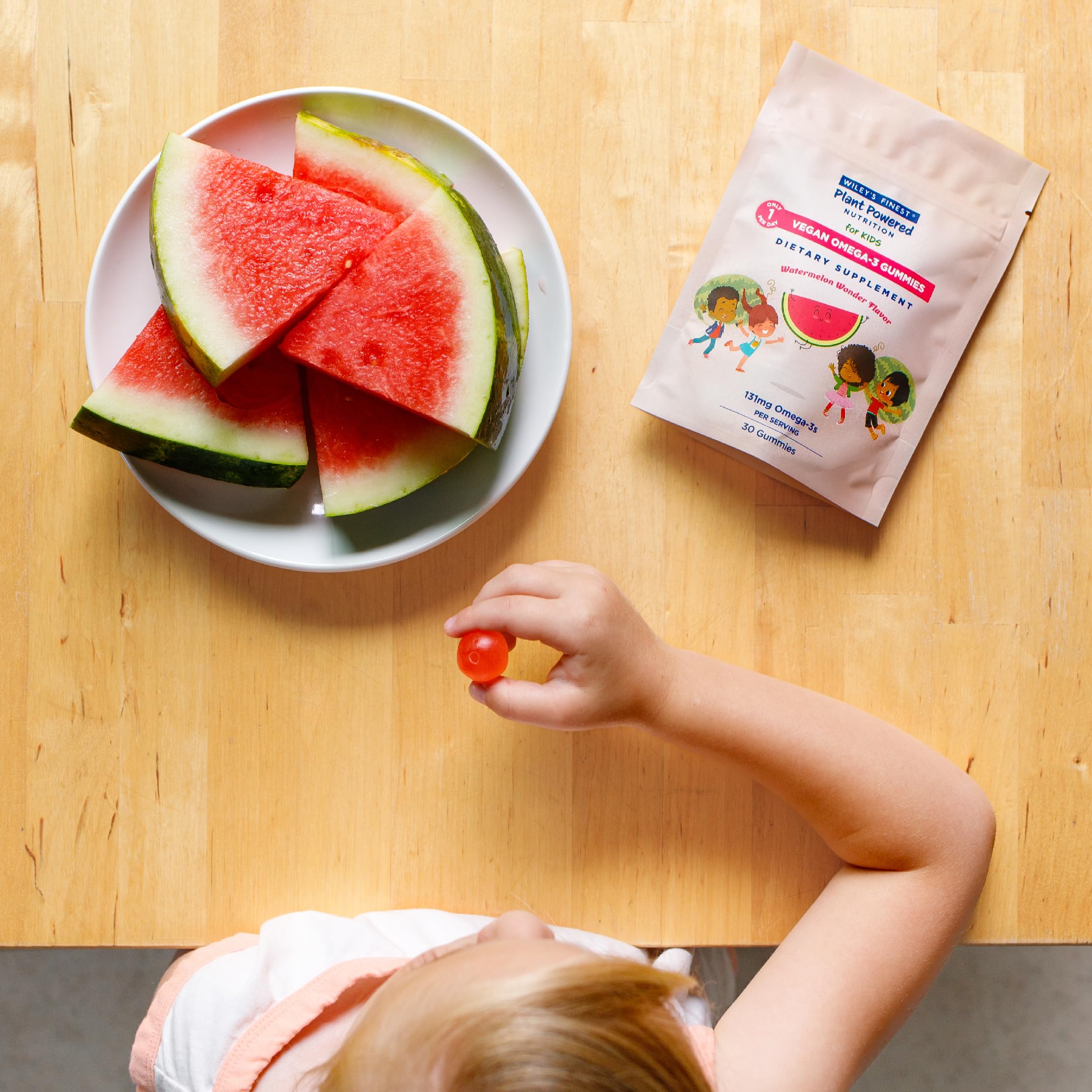Foto 5 pulgar | Gomitas Omega-3 Wiley's Finest Kids Vegan Watermelon 30u - Venta Internacional.
