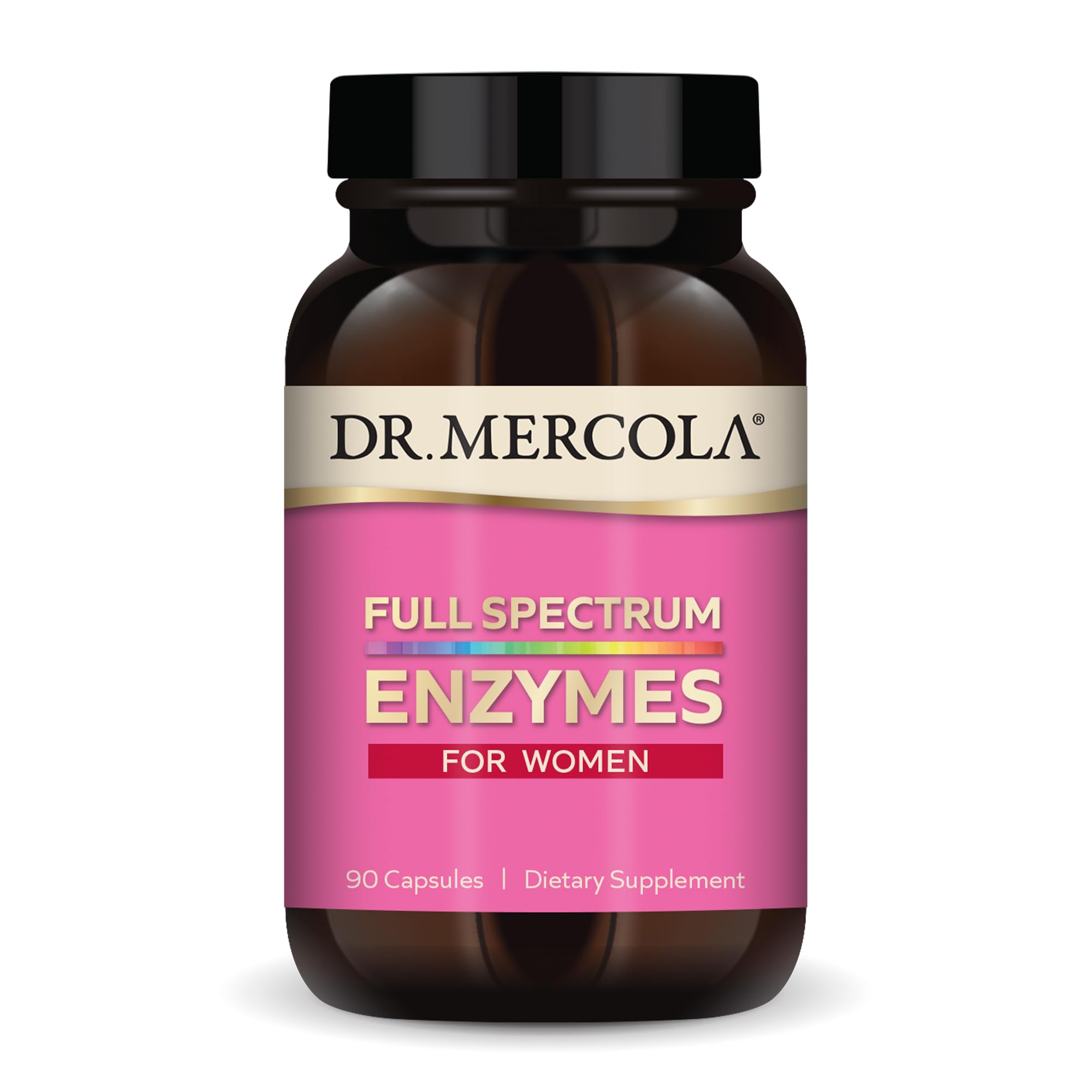 Foto 1 | Suplemento Dr. Mercola Full Spectrum Enzymes Para Mujer 90 Cápsulas - Venta Internacional.