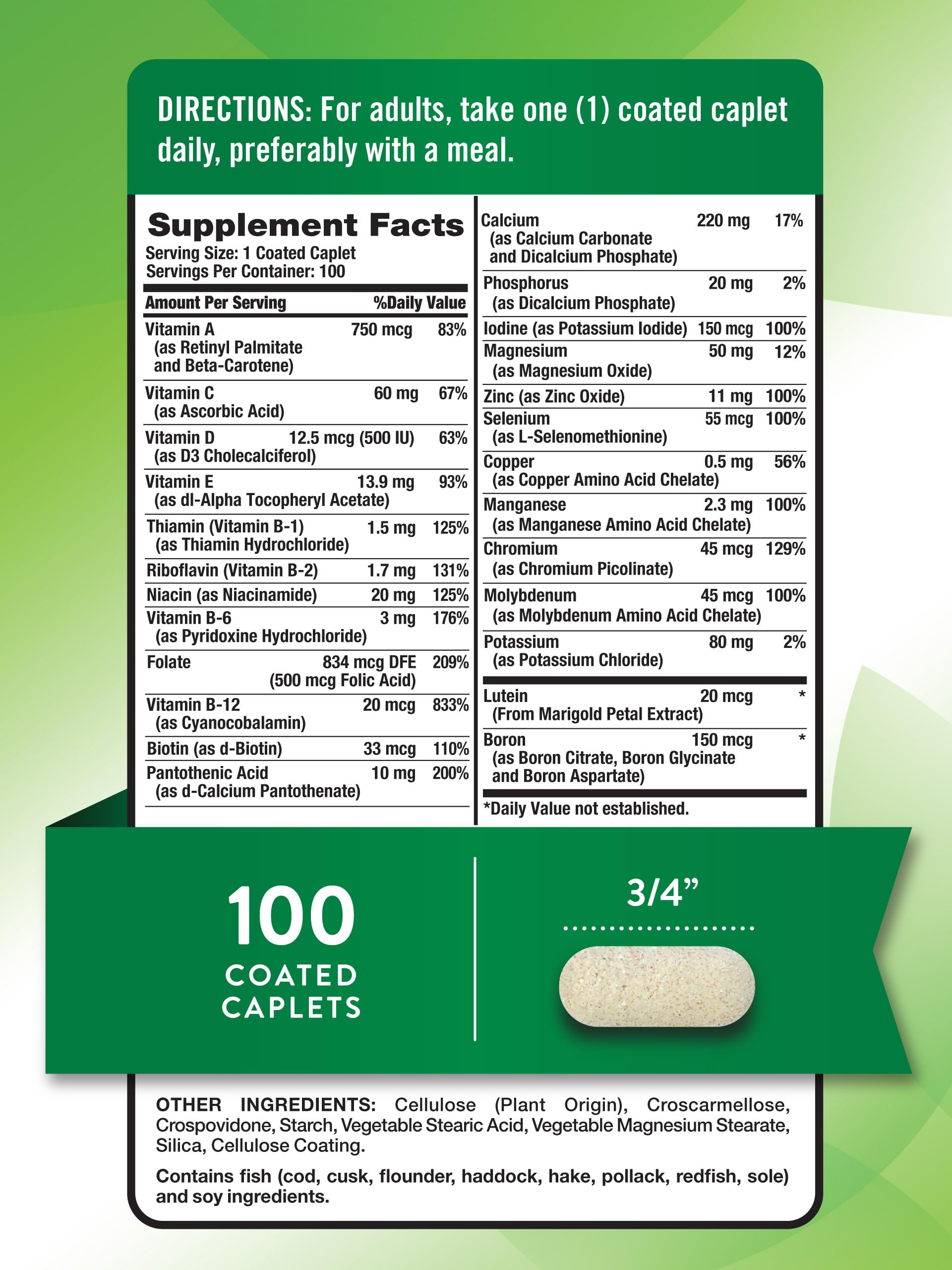 Foto 3 pulgar | Multivitamínico Nature's Truth Para Adultos Mayores De 50 Años Con Vitamina D Y C - Venta Internacional.