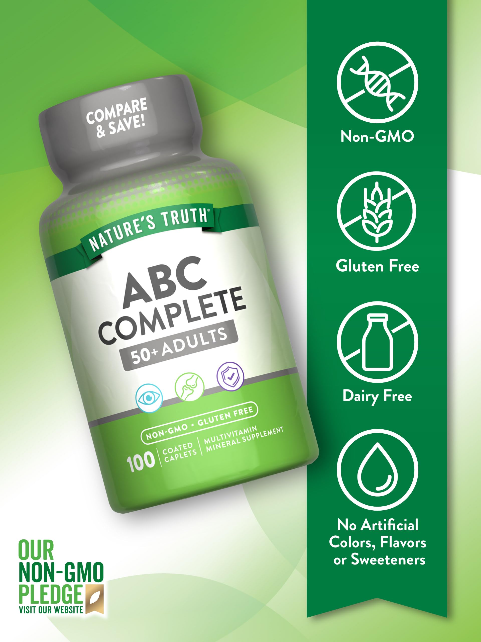 Foto 4 pulgar | Multivitamínico Nature's Truth Para Adultos Mayores De 50 Años Con Vitamina D Y C - Venta Internacional.