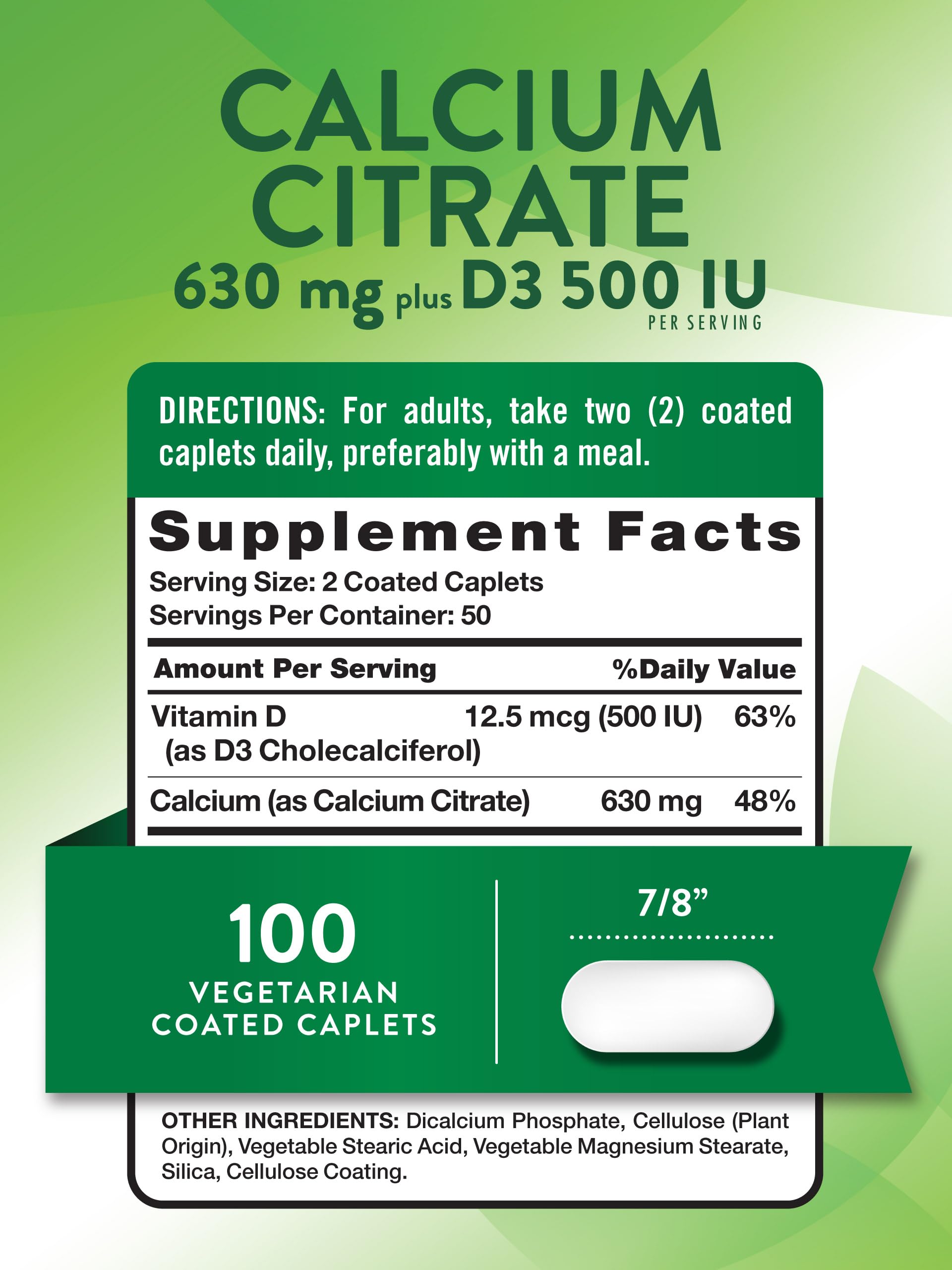 Foto 3 pulgar | Complemente El Citrato De Calcio De Nature's Truth Con Vitamina D3 - Venta Internacional.