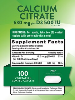 Foto 2 | Complemente El Citrato De Calcio De Nature's Truth Con Vitamina D3 - Venta Internacional.