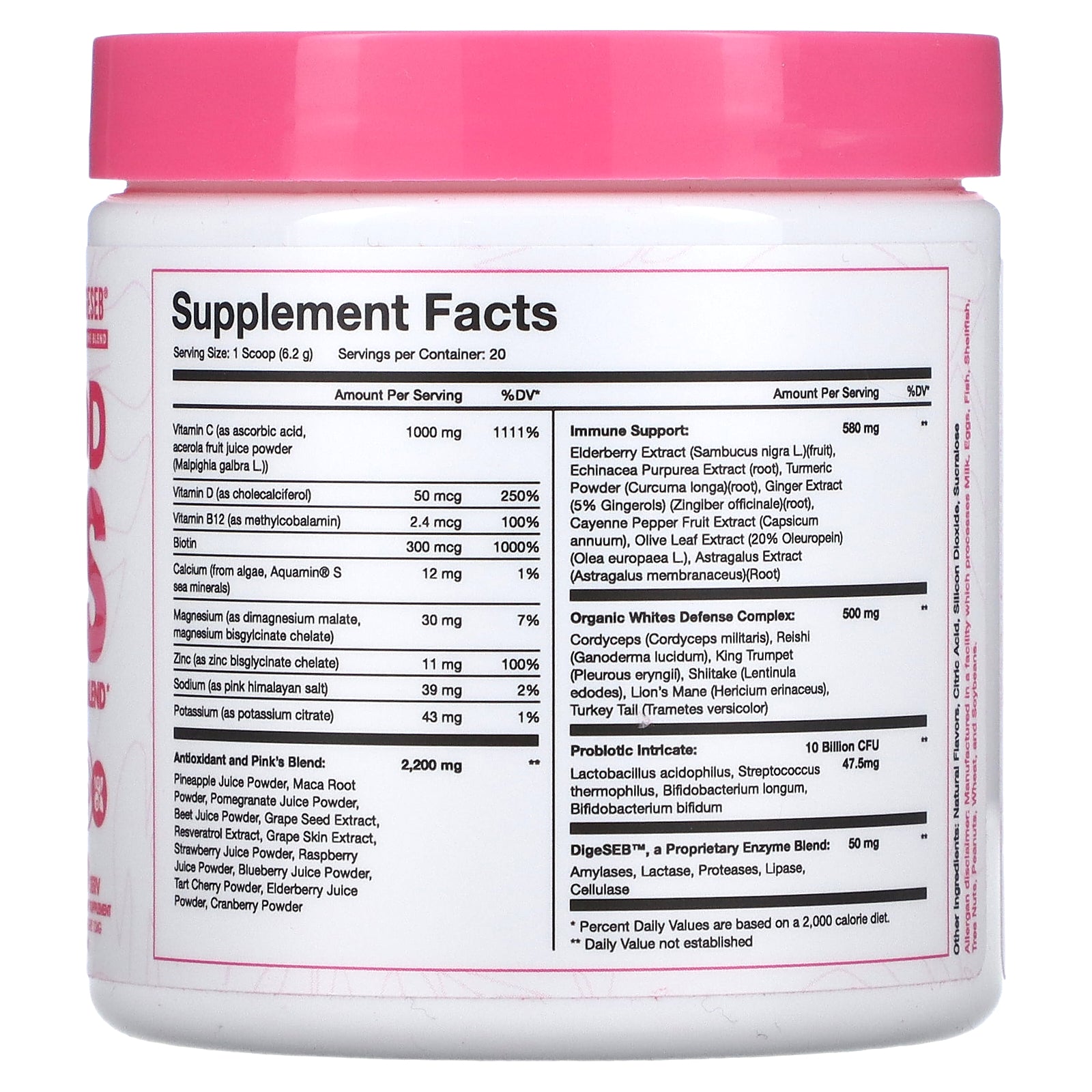 Foto 3 pulgar | Suplemento Obvi Superfood Pinks Pink Lemonade 124 G - Venta Internacional.