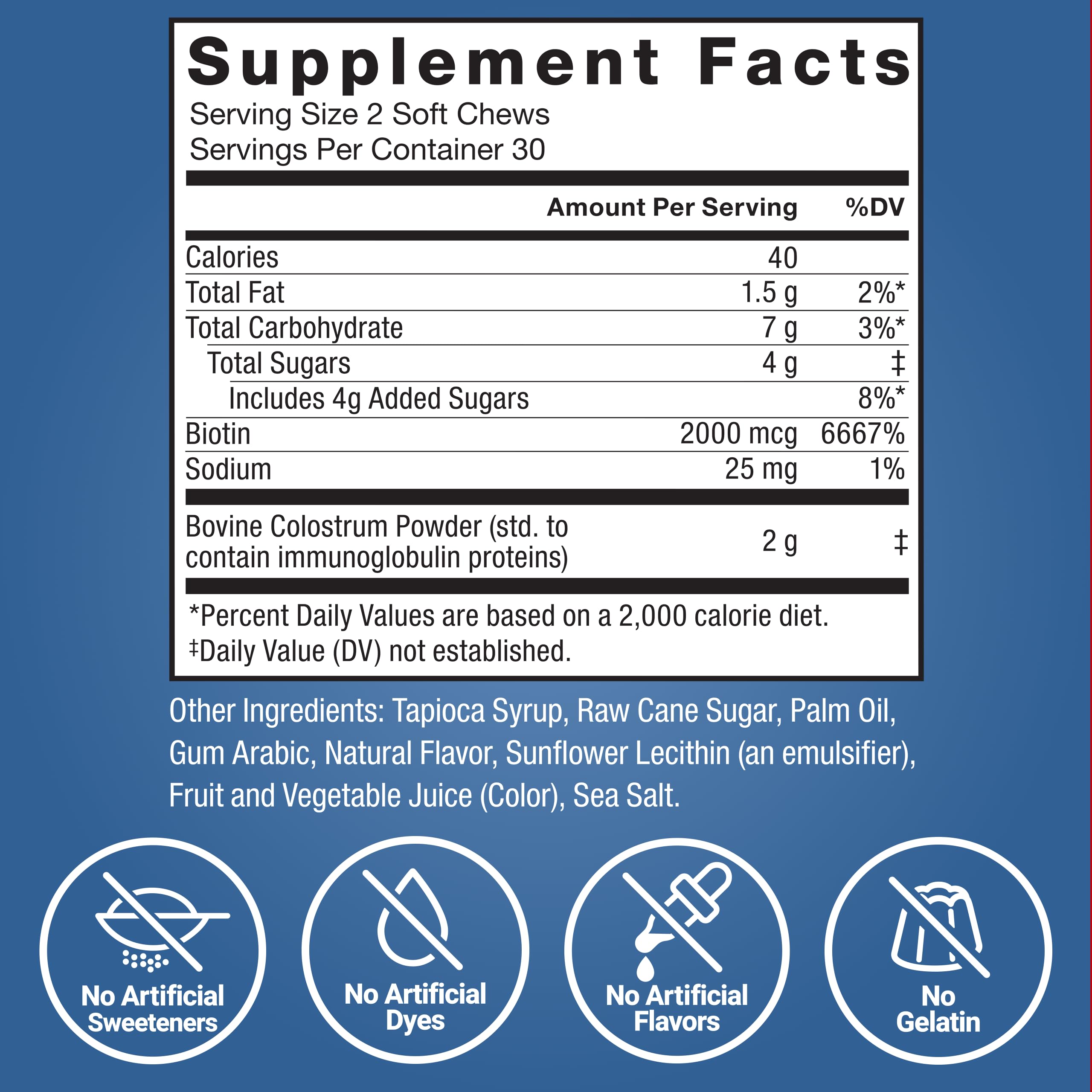 Foto 7 | Suplemento Force Factor Awesome Colostrum 60 Comprimidos Masticables - Venta Internacional.