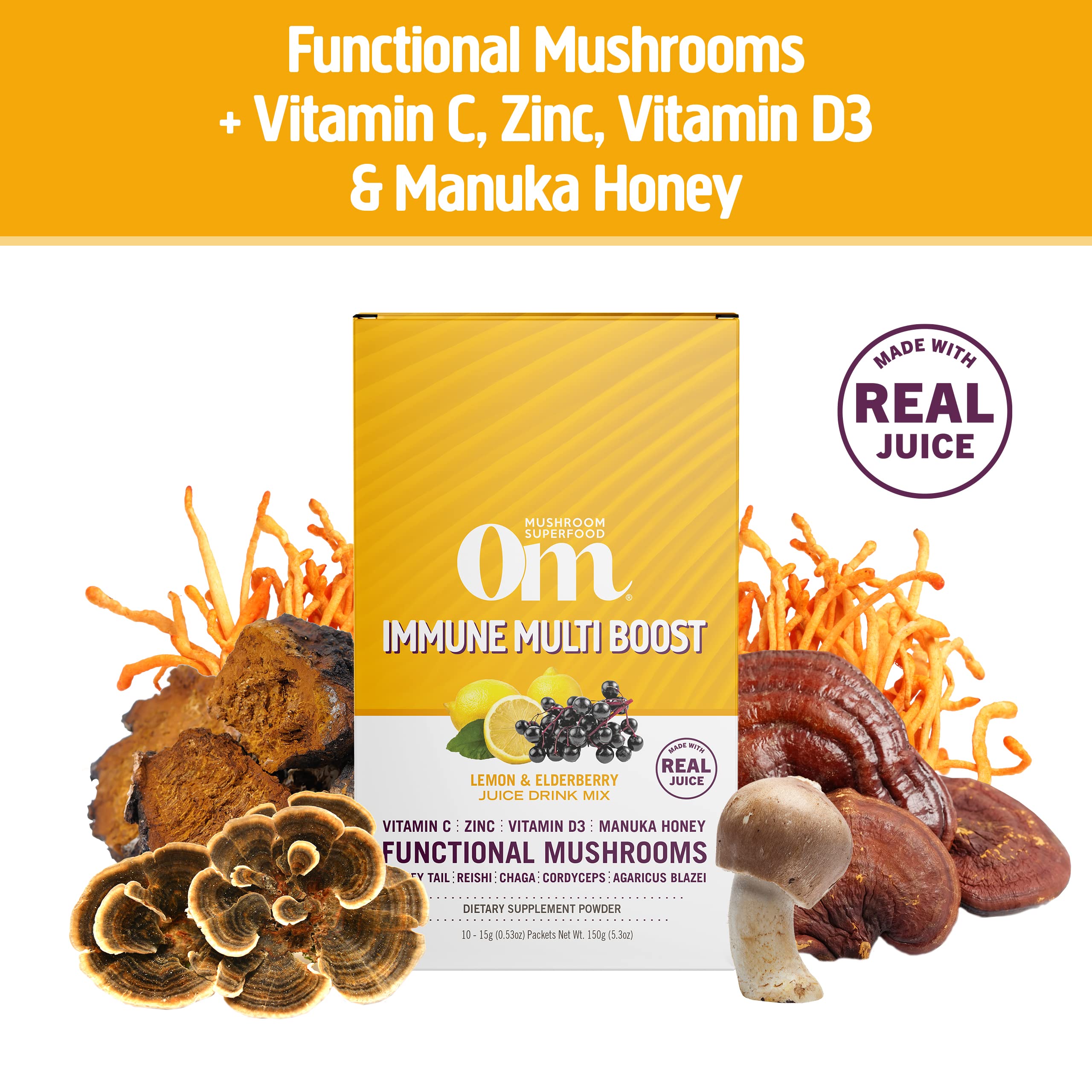 Foto 3 pulgar | Suplemento Om Mushroom Superfood Immune Multi Boost, Paquete De 10 - Venta Internacional.